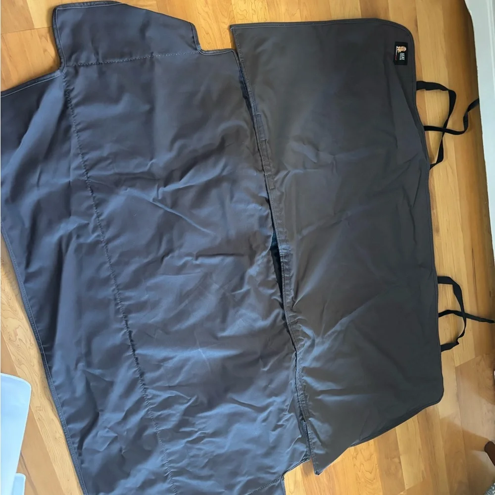 Black and Cream Dog Car Seat Cover